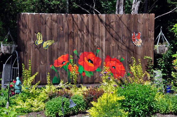 painted fence